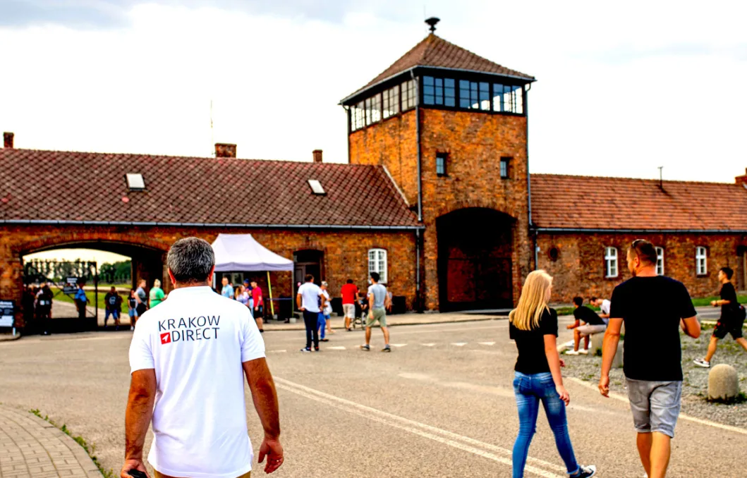 Birkenau-entrance Birkenau gate main entrance